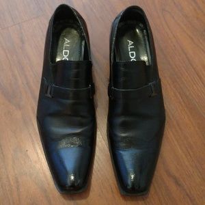Aldo Classic Men's Dress Shoes Black Size 42